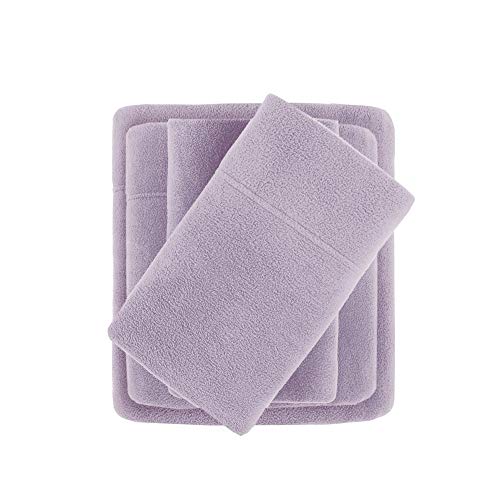 Product Cover True North by Sleep Philosophy Cozy Brushed Microfleece Ultra Soft Cold Weather Sheet Set Bedding, Full, Lavender