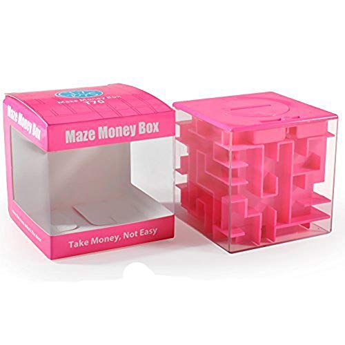 Product Cover Trekbest Money Maze Puzzle Box - A Fun Unique Way to Give Gifts for Kids and Adults (Pink)