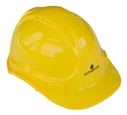 Product Cover Active Kyds Adjustable Yellow Hard Hat for Kids Construction Costume (Small)