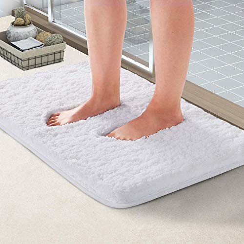Product Cover NORCHO Soft Shaggy Bath Mat Non-Slip Rubber Bath Rug Luxury Microfiber Bathroom Floor Mats Water Absorbent 32