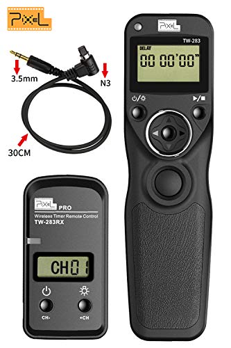 Product Cover Pixel TW-283/N3 LCD Wireless Shutter Release Timer Remote Control for Canon 7D Series, 5D Series, 50D, 40D, 30D, 10D