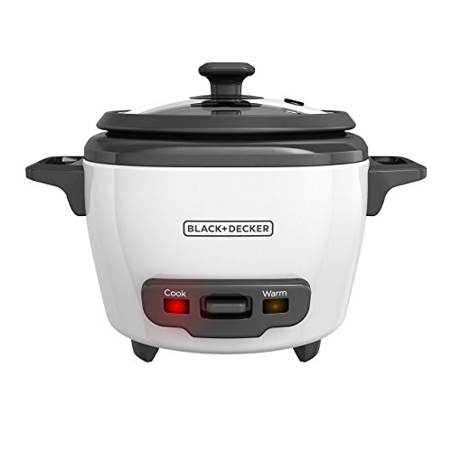 Product Cover Black+Decker RC503 Uncooked Rice Cooker, 3-cup, White