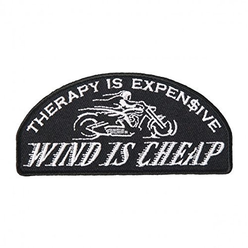 Product Cover Officially Licensed Originals Therapy is Expensive, Wind is Iron-On/Saw-On, Heat Sealed Backing Rayon Patch - 4