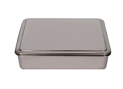 Product Cover YBM Home Stainless Steel Covered Cake Pan, Non Stick Bakeware with Lid 9x11 Inches (Small-2401)