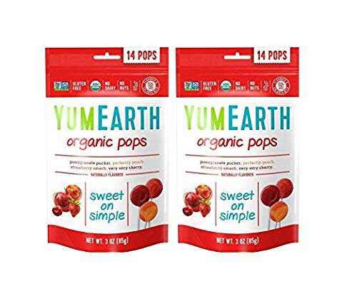 Product Cover YumEarth YummyEarth - YumEarth Organic Lollipops, 8.5 Ounce Bag  (Pack of 2)