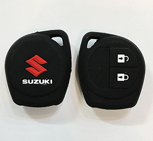 Product Cover CP Bigbasket WV01RCA08016 Silicone Key Cover Maruti Suzuki Swift/Wagonr/Celerio/Swift Dzire/Breeza/Ciaz/Scross 2 Button Remote Key (Black)