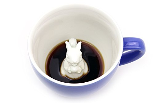 Product Cover CREATURE CUPS Squirrel Ceramic Cup (11 Ounce, Cobalt Blue) | Hidden Animal Inside | Holiday and Birthday Gift for Coffee & Tea Lovers