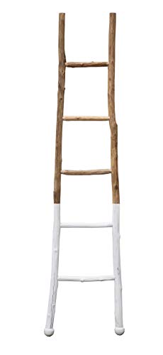 Product Cover Creative Co-op Dipped Decorative Wood Ladder, White