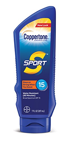 Product Cover Coppertone SPORT Sunscreen Lotion Broad Spectrum SPF 15 (7 Fluid Ounce) (Packaging may vary)