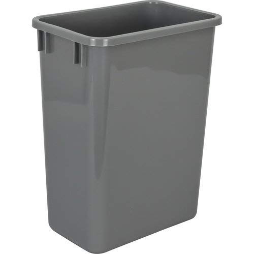 Product Cover Hardware Resources CAN-35GRY Plastic Waste Container, Gray