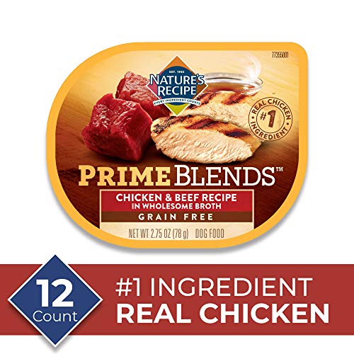 Product Cover Nature's Recipe Prime Blends, Chicken & Beef Recipe, Wet Dog Food, 2.75 oz Can (Case of 12)