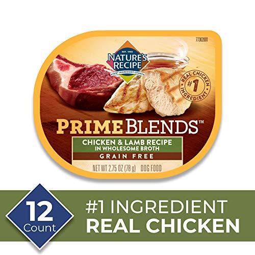 Product Cover Nature's Recipe Prime Blends, Chicken & Lamb Recipe, Wet Dog Food, 2.75 oz Can (Case of 12)