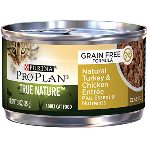 Product Cover Purina Pro Plan Natural, Grain Free Pate Wet Cat Food, TRUE NATURE Natural Turkey & Chicken Entree - (24) 3 oz. Pull-Top Cans