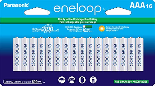 Product Cover Panasonic BK-4MCCA16FA eneloop AAA 2100 Cycle Ni-MH Pre-Charged Rechargeable Batteries, 16 Pack