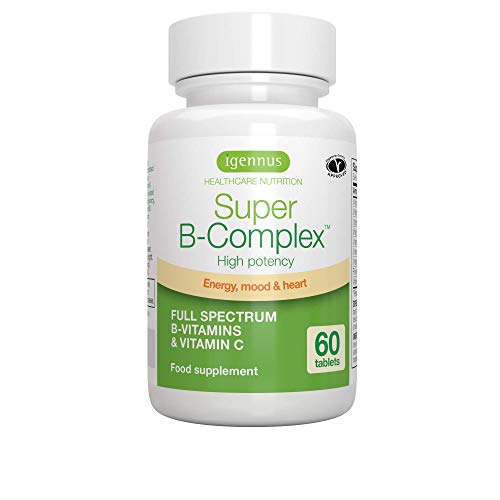 Product Cover Super B-Complex - Methylated B Complex Vitamins, Folate & Methylcobalamin, Vegan, 60 small tablets