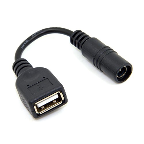 Product Cover JSER 5V USB Female to DC Power Jack 5.5 2.1mm Charge Adpter Cable for Cell Phone & Tablet JSER
