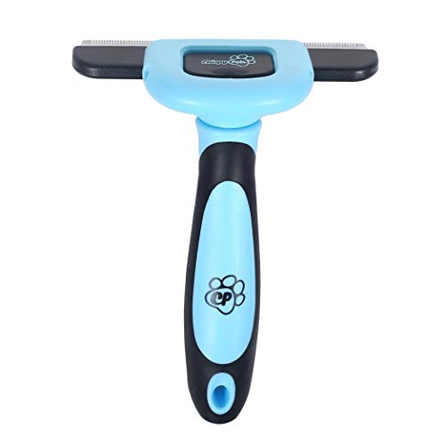 Product Cover Chirpy Pets Dog & Cat Brush for Shedding, Best Long & Short Hair Pet Grooming Tool, Reduces Dogs and Cats Shedding Hair by More Than 90%, The Deshedding Tool