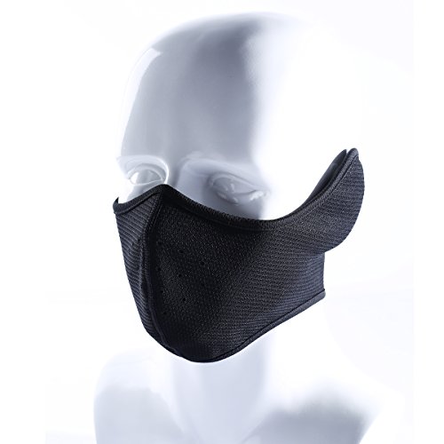 Product Cover Your Choice Winter Earflap Half Face Mask Cycling Racing Motorcycle Outdoor Windproof Balaclava Color Black