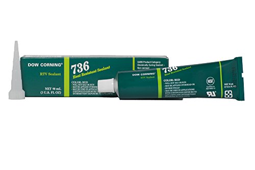 Product Cover Dow Corning 2423472 736 Red Heat Resistant Sealant, -65 to 260 Degree C, 90 mL