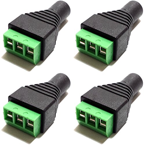 Product Cover CESS 3.5mm Stereo Balanced Female Jack to AV Screw Video Balun Terminal (LW) (4 Pack)