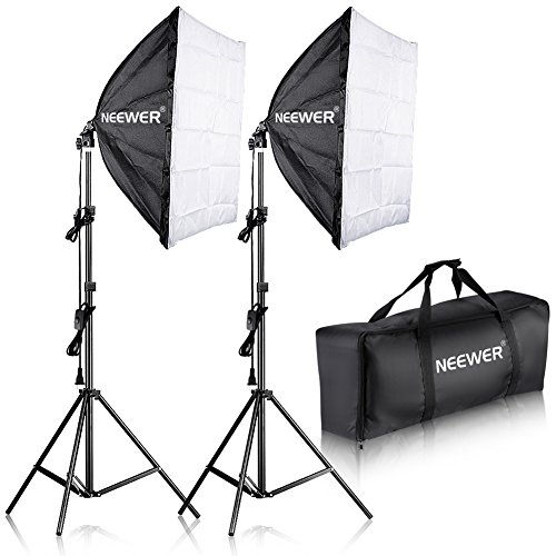 Product Cover Neewer 700W Professional Photography 24x24 inches/60x60 Centimeters Softbox with E27 Socket Light Lighting Kit