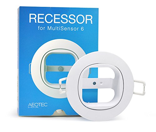 Product Cover Aeotec MultiSensor 6 Recessor. In-ceiling and in-wall recessed installation accessory.