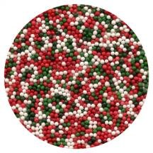 Product Cover Red, Green, White Non-Pareils - 4 oz - Christmas Sprinkles