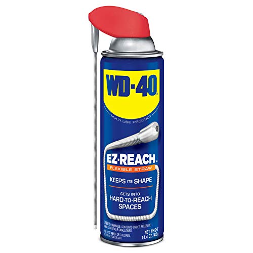 Product Cover WD-40 Multi-Use Product - Multi-Purpose Lubricant with EZ-Reach Flexible Straw. 14.4 oz. (1 Pack)