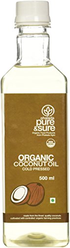 Product Cover Pure & Sure Organic Coconut Oil, 500ml