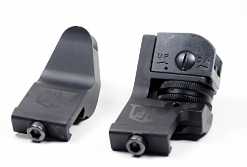 Product Cover Ozark Armament 45 Degree Offset Backup Iron Sights for Railed Rifles Picatinny Mount