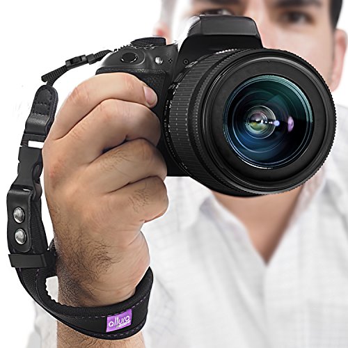 Product Cover Camera Wrist Strap - Rapid Fire Heavy Duty Safety Wrist Strap by Altura Photo w/ 2 Alternate Connections for Use w/ Large DSLR or Mirrorless Cameras