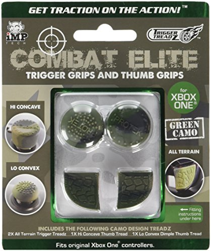 Product Cover Snakebyte Trigger Treadz Combat Elite Thumb and Trigger Grips Pack - Green Camo - Xbox One