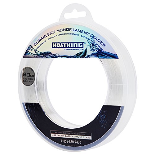 Product Cover KastKing DuraBlend Monofilament Leader Line,Clear,120Yds,80 LB (Wound on Spool) 0.80mm