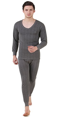 Product Cover HAP Kings Quilted Thermal Set: V-Neck Top + Trouser +Matching Cap Free (Dark Grey)
