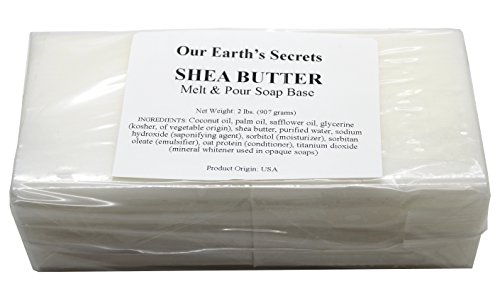 Product Cover Shea Butter - 2 Lbs Melt and Pour Soap Base - Our Earth's Secrets