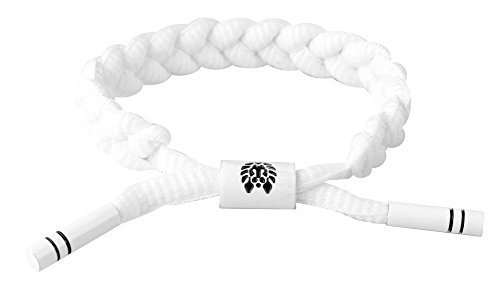 Product Cover Rastaclat Level 1 RC001LVL1 White Multi Shoelace Braided Bracelet Wristband