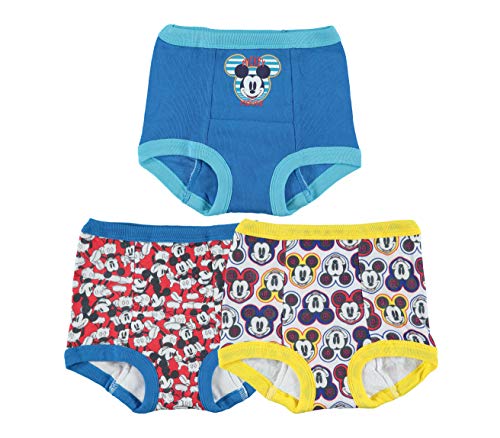 Product Cover Disney Boys' Toddler Mickey Mouse 3pk Training Pant, (Colors may vary) Assorted, 2T