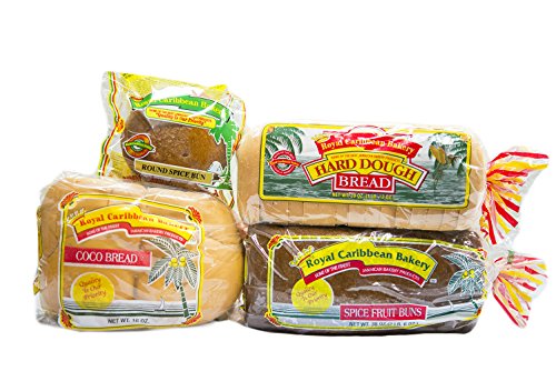 Product Cover Royal Caribbean Bakery Variety Pack (Hard Dough Bread, 28Oz.; Spice Fruit Bun, 38 Oz.; Coco Bread, 16 Oz.; Round Spice Bun, 5 Oz.))