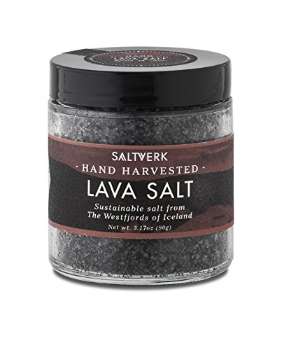 Product Cover Saltverk Lava Sea Salt, 3.17 Ounces of Handcrafted Gourmet Salt Flakes