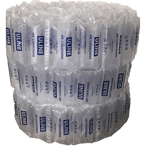 Product Cover Uline Industrial Air Pillows (330 Count) Pre-Filled by Blubonic Industries, 8 x 4 in (7 x 4 inflated), 42 gal, 6.5 cu ft, Shipping Packing Package Cushioning Airbags