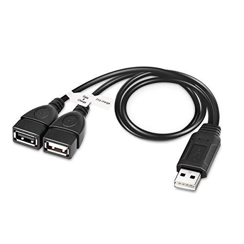 Product Cover USB Charger Cable, Electop USB A 2.0 Male to Dual USB Female Jack Y Splitter Charging Cable
