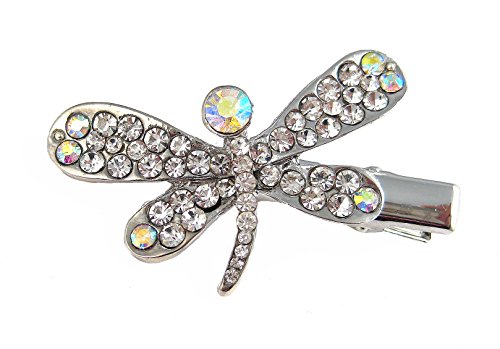 Product Cover A-Ha Coraline Crystal Dragonfly Hair Clip Hair Pin - Clear (H31)
