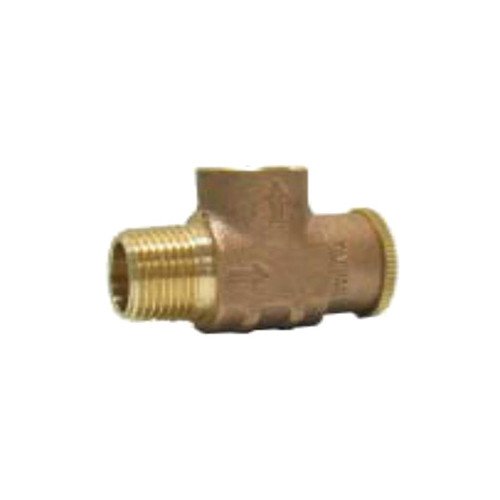 Product Cover Plumb eeze Brass Pressure Relief Valve set @ 100 PSI for water well pressure tank, 1/2