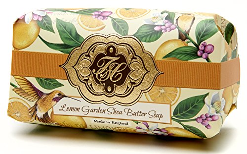 Product Cover Lemon Citrus, Luxury Large Oversized, Beautifully Scented, Shea Butter Soap Bar, Made in England, Triple Milled. Environmentally Friendly (Green). 8.0oz.SAVE by ordering