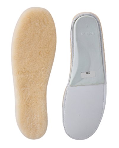 Product Cover ABUSA Sheepskin Insoles Women's Premium Think Wool Fur Fleece Inserts Cozy & Fluffy 8