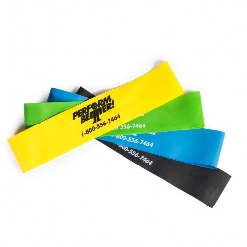 Product Cover  Perform Better Exercise Mini Band, All colors - Set of 4 (Exercise Guide Included)