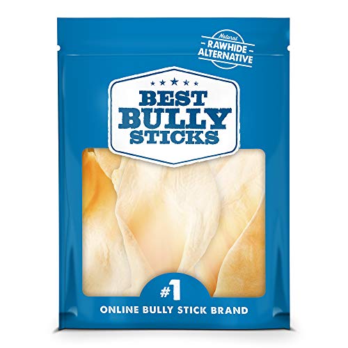Product Cover Best Bully Sticks Jumbo Cow Ear Dog Treats (10 Pack) - 100% All-Natural Beef Dog Chews - Promotes Dental Health - Durable & Long-Lasting