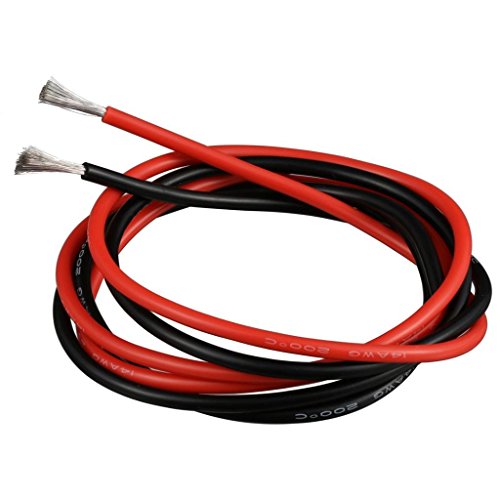 Product Cover BNTECHGO 14 Gauge Silicone Wire 10 ft red and 10 ft Black Flexible 14 AWG Stranded Copper Wire