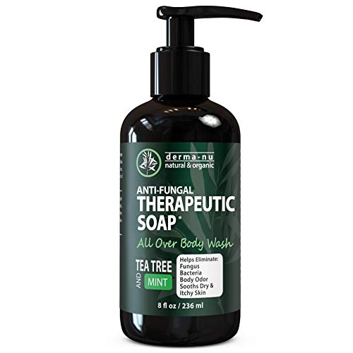 Product Cover Antifungal Antibacterial Soap & Body Wash - Natural Fungal Treatment with Tea Tree Oil for Jock Itch, Athletes Foot, Body Odor, Nail Fungus, Ringworm, Eczema & Back Acne - For Men and Women - 8oz