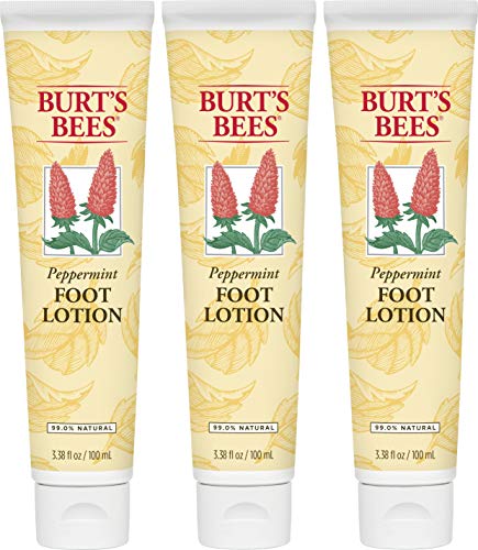 Product Cover Burt's Bees Peppermint Foot Lotion - 3.38 Ounce Tube - Pack of 3